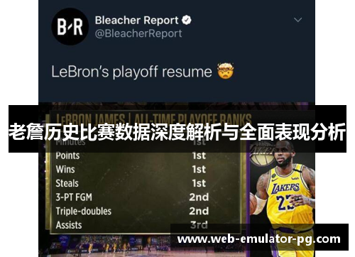 老詹历史比赛数据深度解析与全面表现分析